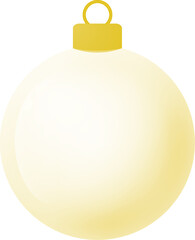 yellow christmas ball duotone