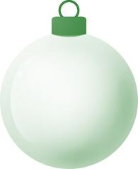green christmas ball duotone