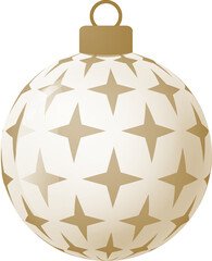 gold christmas ball duotone