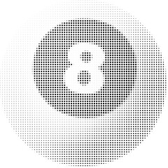 billiard halftone ball