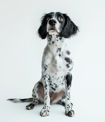 Adorable English Setter Dog Portrait: Award-Winning Photography with Soft Lighting and High Resolution 