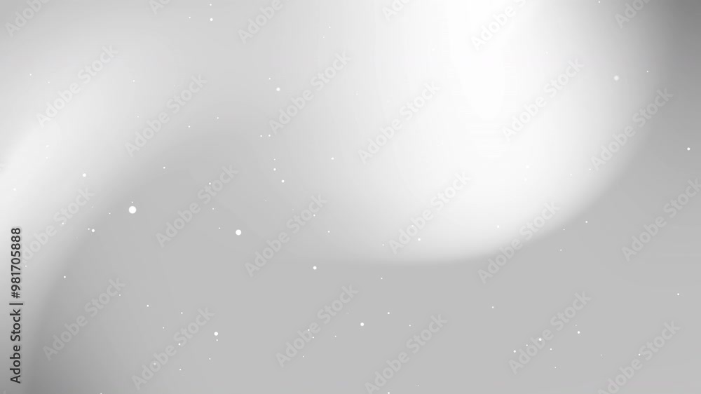 Poster silver gradient background with white dots and subtle curves, perfect for minimalist designs, abstra