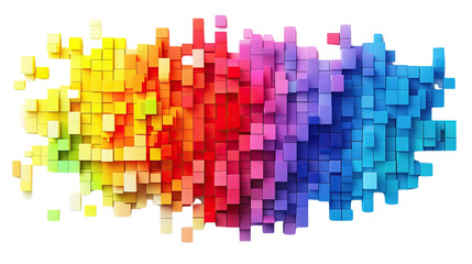 square pixel art on a white transparent background