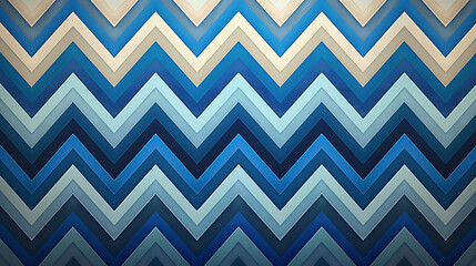 A chevron pattern in various shades of blue.