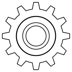 gear icon vector illustration