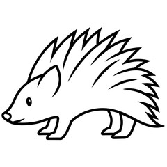 illustration of hedgehog