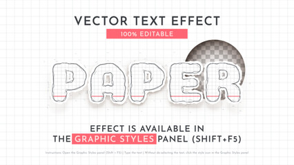 Hand Drawn Text Effect, Graphic Style. Vector Mockup and Template. Slogan and Brand Company.
