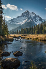 lake and mountains
،Trees in the mountains
،Mystery of the mountains 
،light reflection in lake
، silent scenes 
