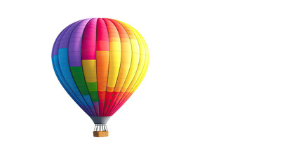 Fototapeta premium Hot air balloon on a white transparent background