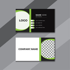 modern geometric business card template 