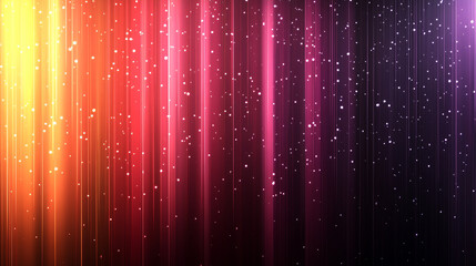 Fototapeta premium A vibrant gradient background with colorful vertical beams and sparkling light effects, ideal for creative projects or digital designs.