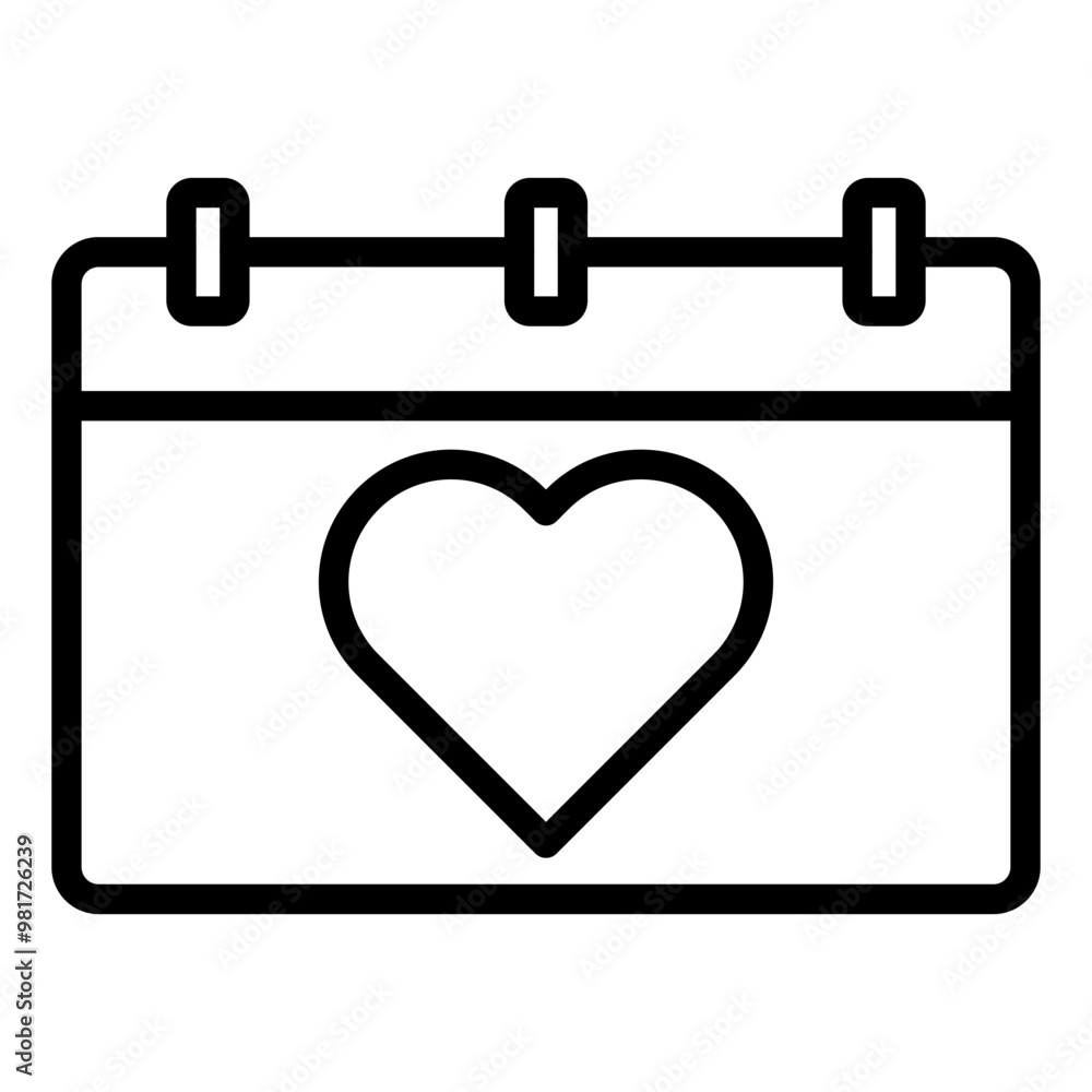 Sticker love icon 