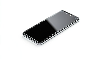 a modern smartphone on a clean white background