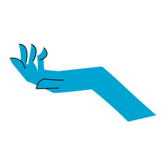 Open hand asking for help