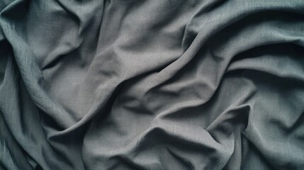 Fototapeta premium Slightly crumpled fabric texture with a casual, relaxed appearance.