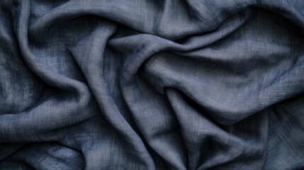 Fototapeta premium Slightly crumpled fabric texture with a casual, relaxed appearance.