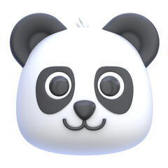 3d icon Panda, 3d illustration, 3d element, 3d rendering. © 3DafaRizkiansah