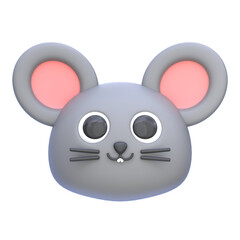 Fototapeta premium 3d icon Mouse, 3d illustration, 3d element, 3d rendering.