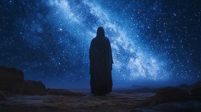 Abraham talking to God, asking God for mercy for his nephew Lot in Sodom and Gomorrah