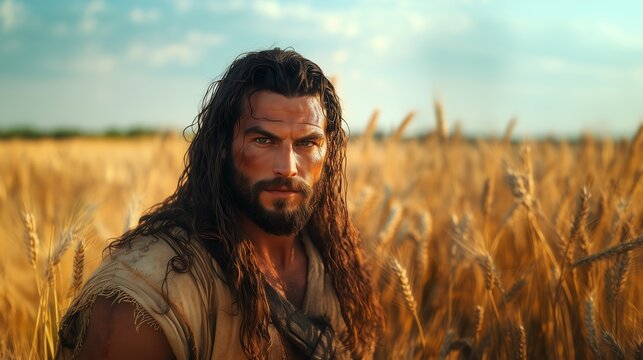 Sans&atilde;o, Juiz de israel, o homem que lutava contra os filisteus. Samson, the strongest man in Israel, one of the judges and a Nazirite