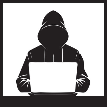 Illustration of a hacker at work