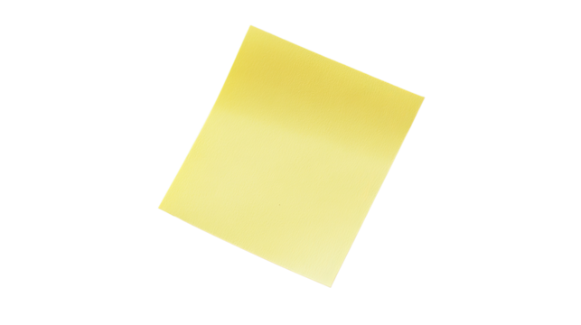 sticky notes on a white transparent background