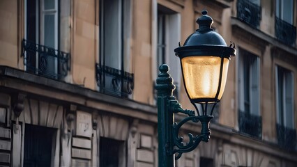 Victorian Street Lamp in Modern-Day London
