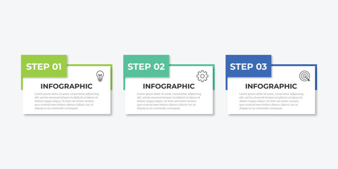 Vector infographic design template with 3 options or steps