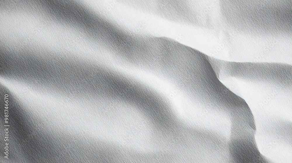 Poster abstract white textured background with folds and shadows.