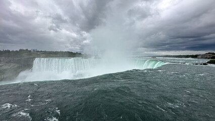 Niagara Falls, view from the Canadian side of the Niagara Falls.