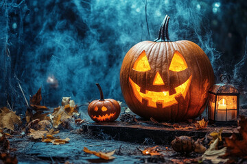 Naklejka premium Halloween greeting season
