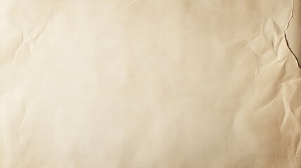 Beige paper texture with wrinkles.