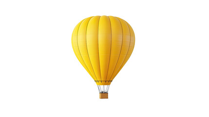 Hot air balloon on a white transparent background
