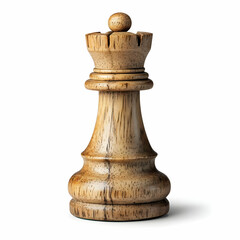 A beautifully crafted wooden chess piece featuring a detailed king design, perfect for game enthusiasts and decor.