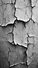 Obraz premium Cracked peeling paint on textured surface, close