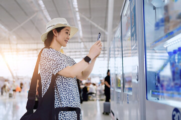 Capturing Moments at the Airport Vending Machine