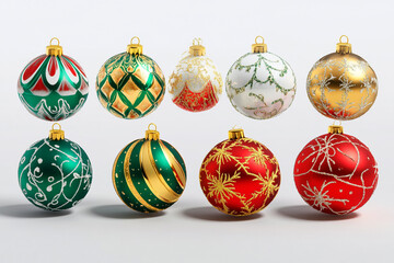 Set of Christmas balls.