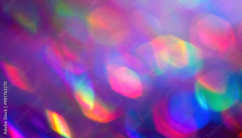 Poster vibrant kaleidoscopic light patterns abstract colorful background graphic design backdrop texture