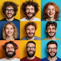 Joyful Portraits of Diverse Men and Women for Social Media Avatars