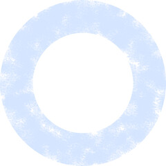 Ice snow wreath, circle winter frame 