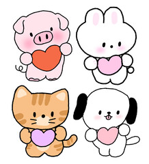 귀여운 동물 캐릭터