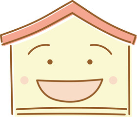 かわいい家のキャラクター
