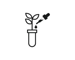 Artificial plant selection icon vector symbol design illustration