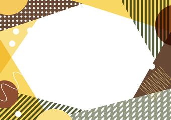 Japanese modern frame background material-Autumn flavors