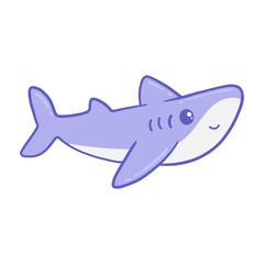 Shark cartoon illustration