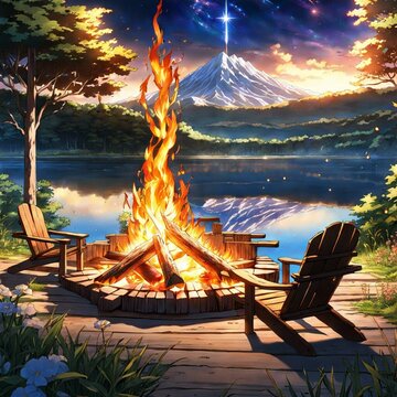 Fire at the Pond 