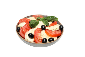 PNG, Salad Caprese, isolated on white background