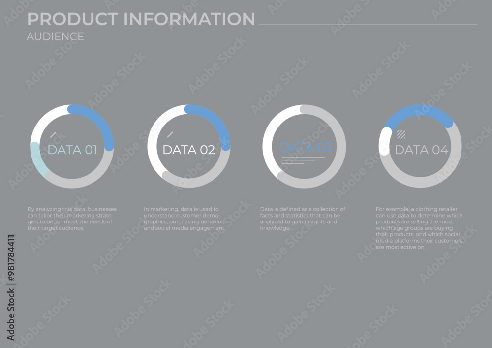 Poster analysis business data charts. finance data charts.