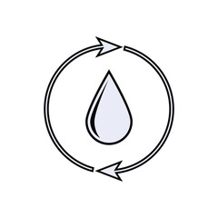 Menstrual Cycle Icon. Menstrual Period Symbol.