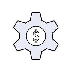 Financial Adjustment Icon. Business Element Symbol - Vector.